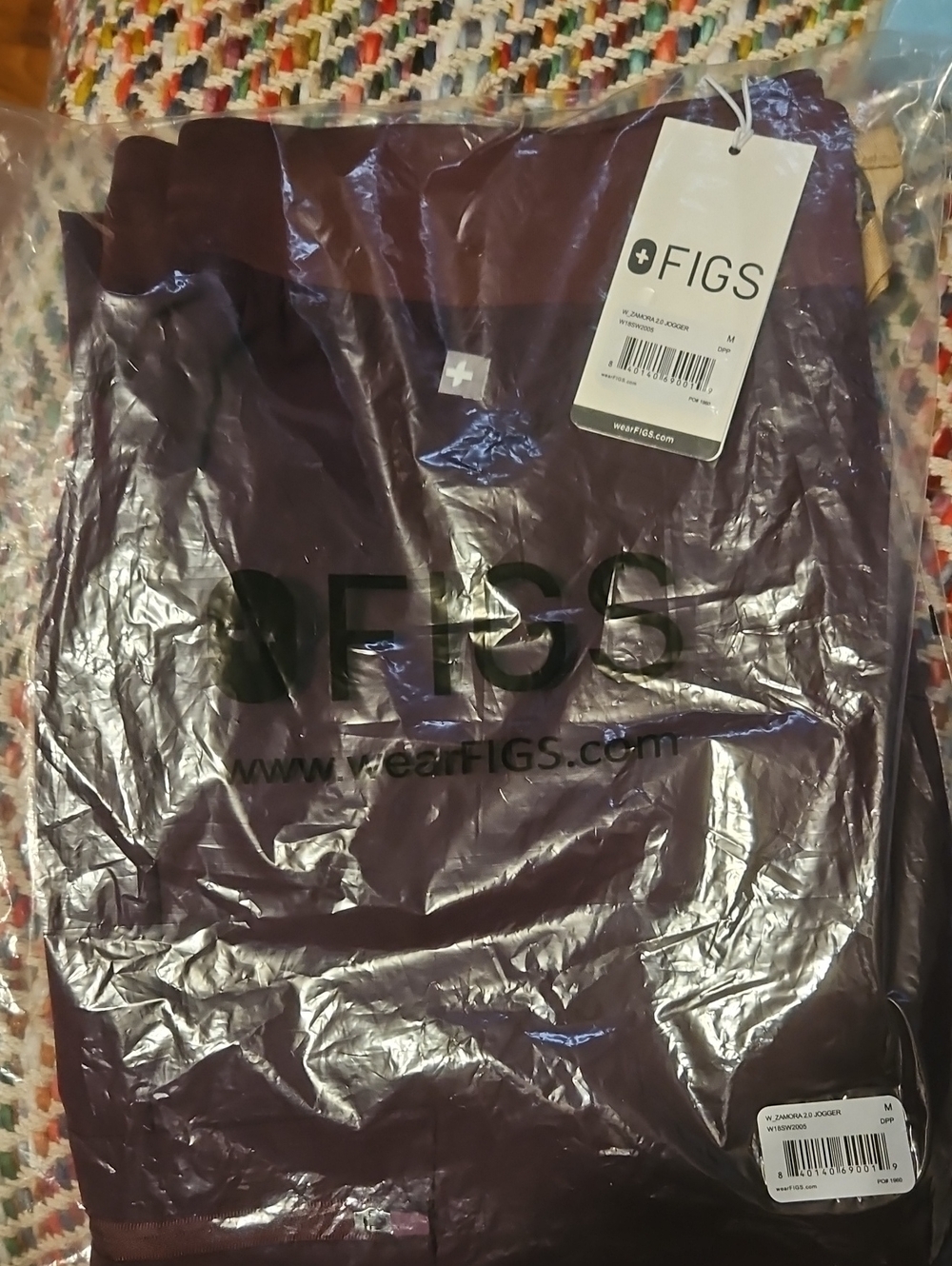 Figs NWT Deep Purple MEDIUM ZAMORA WOMENS JOGGERS